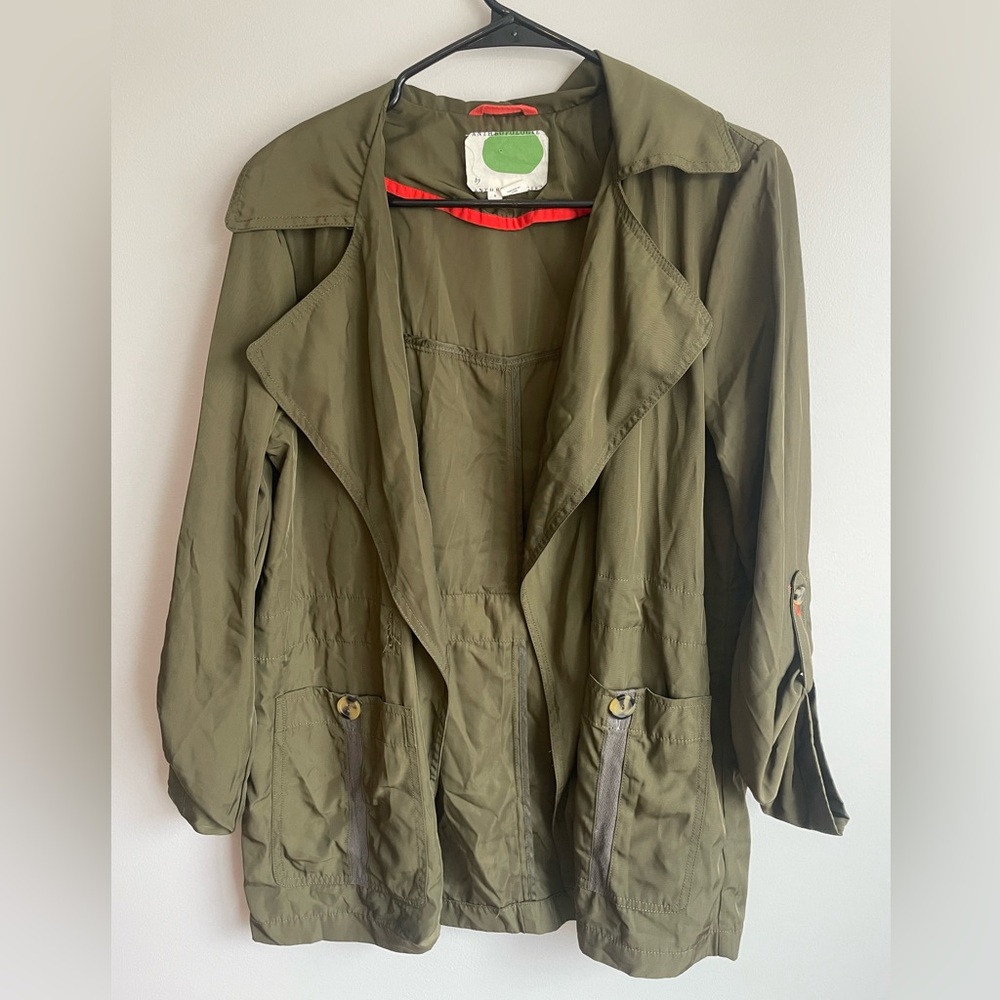 Anthropologie Light Green Jacket/Blazer